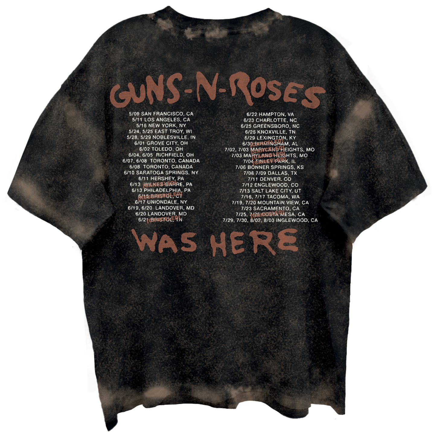 GUNS N ROSES SKELTONS LIVE FRT/BCK