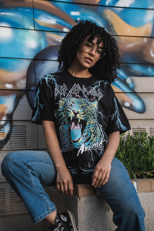 DEF LEPPARD ANIMAL ALL OVER PRINT