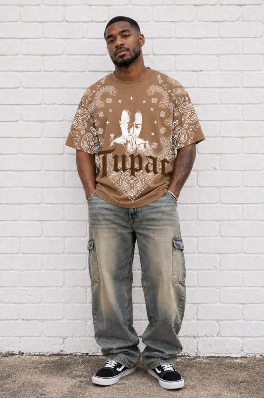 TUPAC PRAYING HANDS ALLOVER BANDANA